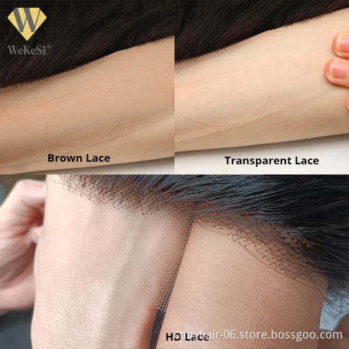 Wholesale Raw Indian HD Lace Transparent 4X4 5X5 6X6 7x7 Closure,Virgin Brazilian Human Hair 4X13 6X13 HD Lace Frontal Closure